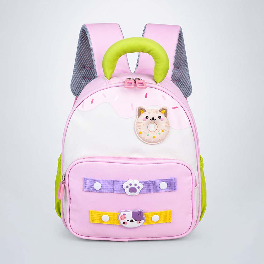 Minty Pink Donut Backpack for Toddlers & Kids