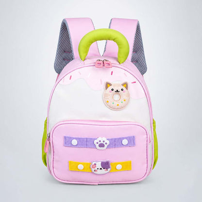 Minty Pink Donut Backpack for Toddlers & Kids