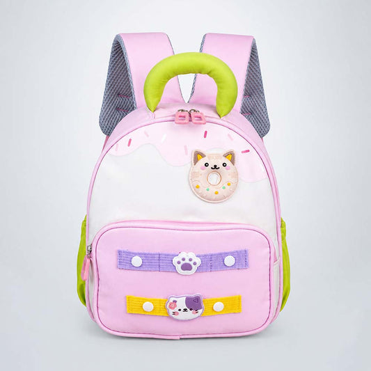 Minty Pink Donut Backpack for Toddlers & Kids
