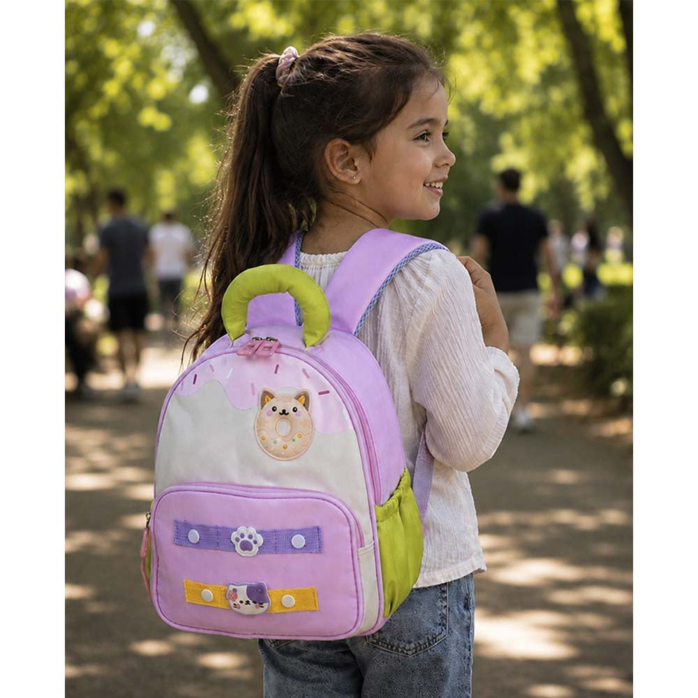Minty Pink Donut Backpack for Toddlers & Kids