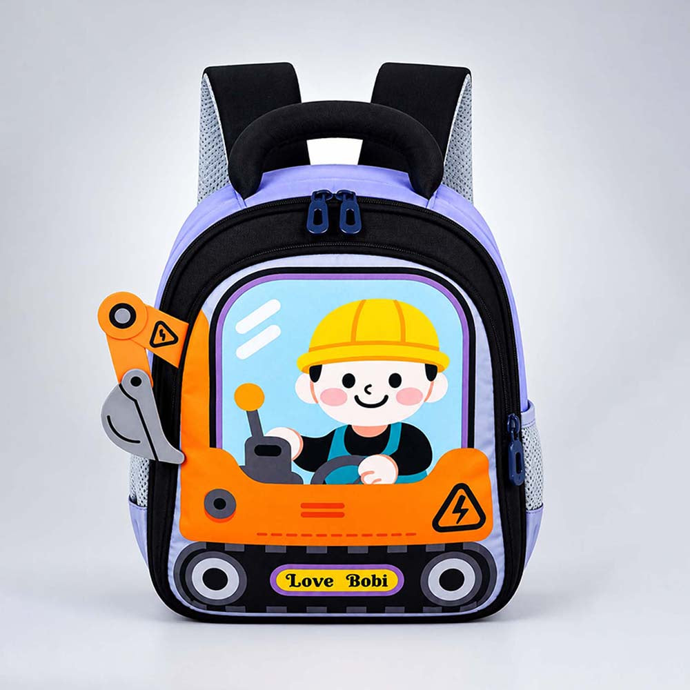 Orange 3d Trucker Baby Backpack for Toddlers & Kids