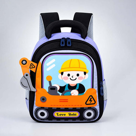 Orange 3d Trucker Baby Backpack for Toddlers & Kids