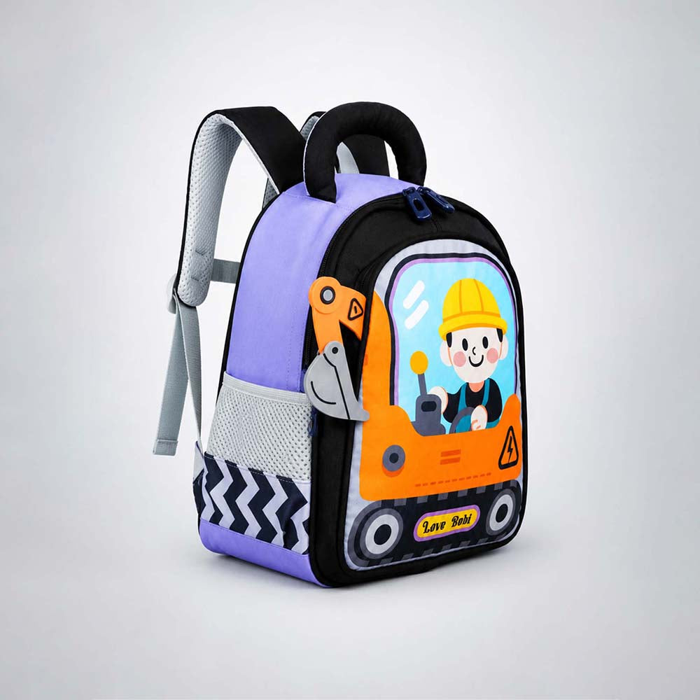 Orange 3d Trucker Baby Backpack for Toddlers & Kids