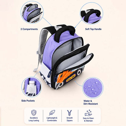 Orange 3d Trucker Baby Backpack for Toddlers & Kids