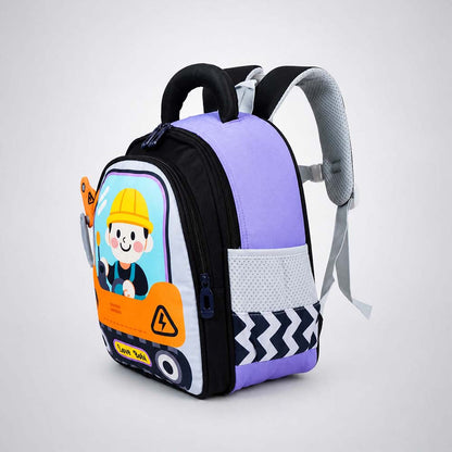 Orange 3d Trucker Baby Backpack for Toddlers & Kids