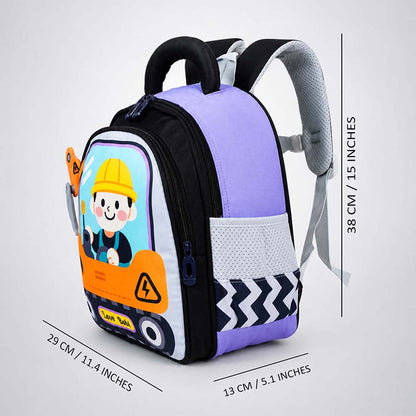 Orange 3d Trucker Baby Backpack for Toddlers & Kids