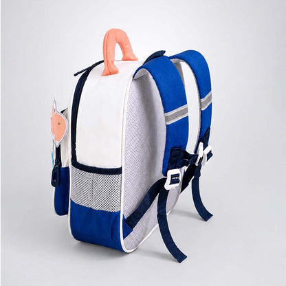 Roar Blue Orange Dino Backpack for Toddlers & Kids