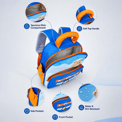 Orange Blue Donut Backpack for Toddlers & Kids