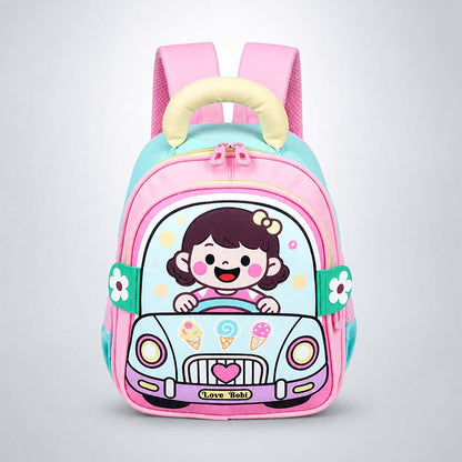 Pink Girl Car Ride Backpack for Toddlers & Kids