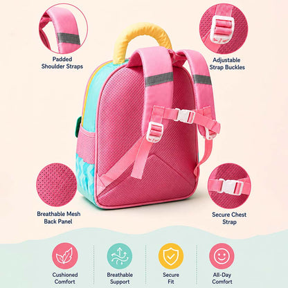 Pink Girl Car Ride Backpack for Toddlers & Kids