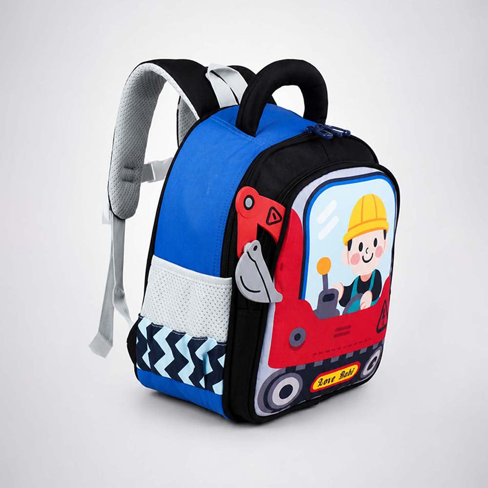 Red 3D 3d Trucker Baby Backpack for Toddlers & Kids