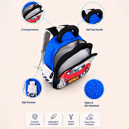 Red 3D 3d Trucker Baby Backpack for Toddlers & Kids