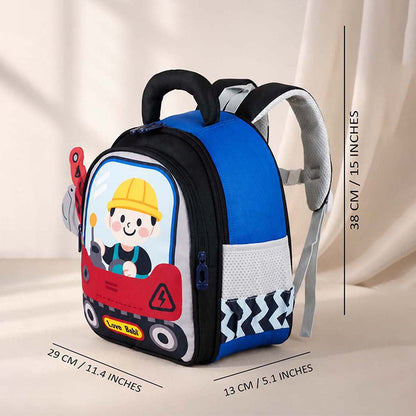 Red 3D 3d Trucker Baby Backpack for Toddlers & Kids