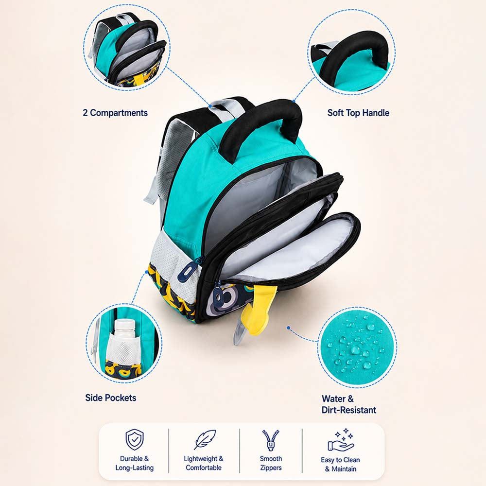 Yellow 3D 3d Trucker Baby Backpack for Toddlers & Kids