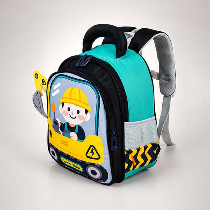 Yellow 3D 3d Trucker Baby Backpack for Toddlers & Kids