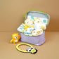 13 pcs Purple Monkey soft satin pouch Newborn Hamper /Gift Box for Baby, 0-6 months - Little Surprise Box