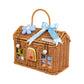 15 pcs Blue Blessed Home cane basket Newborn Hamper/Gift Box for Baby Boy, 0-6 months - Little Surprise Box