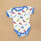 15 pcs Blue Blessed Home cane basket Newborn Hamper/Gift Box for Baby Boy, 0-6 months - Little Surprise Box