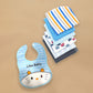 15 pcs Blue Blessed Home cane basket Newborn Hamper/Gift Box for Baby Boy, 0-6 months - Little Surprise Box