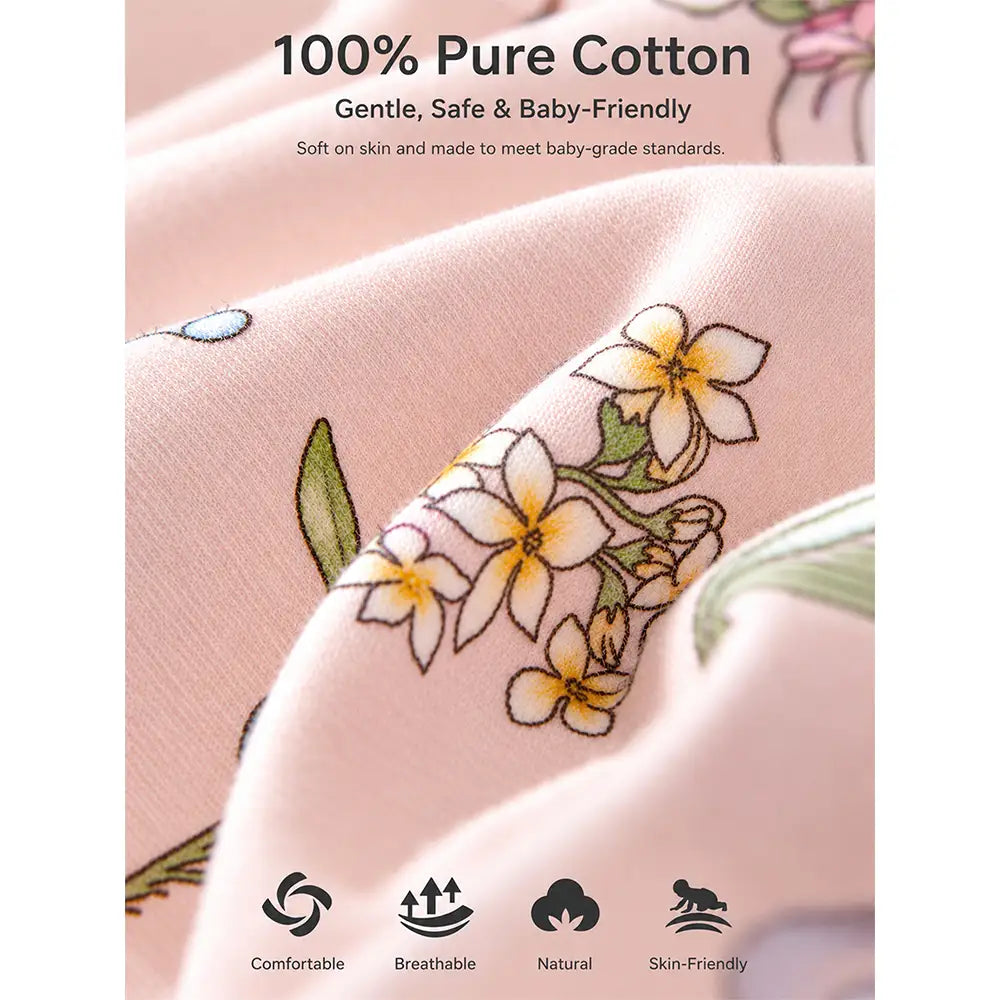 15 pcs Bunny Wings Floral Newborn Baby Girl Gift Box – All-Season Gift Hamper(0–6 Months)