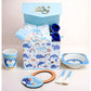 16 pcs Blue Whale Newborn Hamper/Gift Box for Baby, 0-6 months - Little Surprise Box