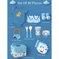 16 pcs Blue Whale Newborn Hamper/Gift Box for Baby, 0-6 months - Little Surprise Box
