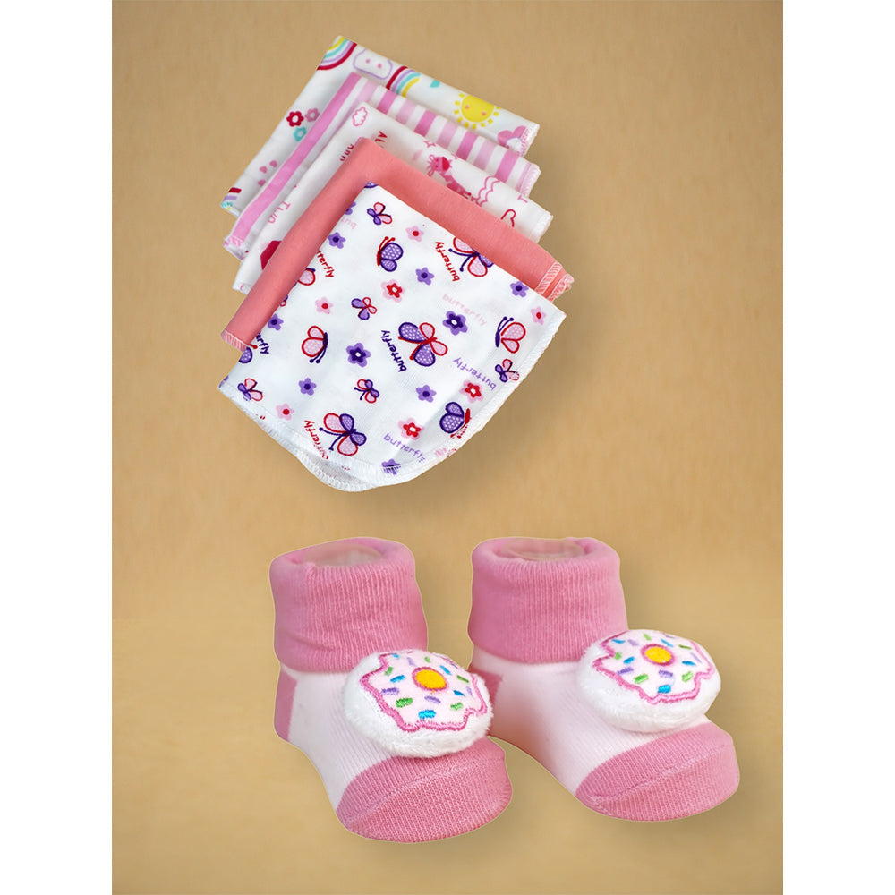 16pcs Pink Mermaid Newborn Hamper/Gift Box for Baby Girl, 0-6 months - Little Surprise Box