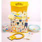 16 pcs Yellow King Lion Newborn Hamper/Gift Box for Baby Boy/Baby Girl, 0-6 months - Little Surprise Box