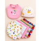 19 pcs, Pink Teddy Home cane basket themed Newborn Baby Girl, All Season wear,Gift Hamper set, 0-6 months - Little Surprise