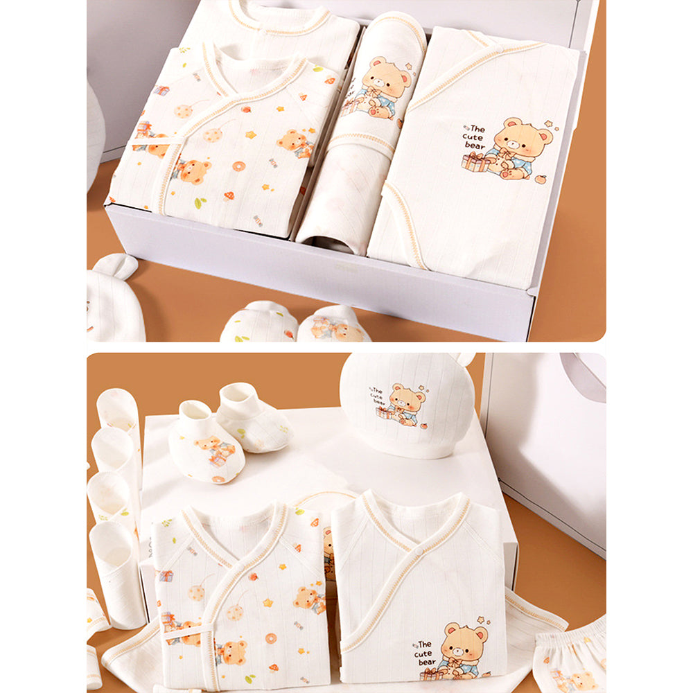 20pcs Gift Bear Hamper for Newborn Baby Boy / Baby Girl, Giftset for Baby, All Season wear, 0-12 months - Little Surprise Box