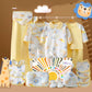 20 pcs Yellow Animal Kingdom Newborn Baby Girl/ Boy Gift Box, all season wear Hamper, (0 - 12 months) - Little Surprise Box