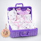 20 pcs, Woodland Rabbit Cane Basket themed Newborn Baby Girl All Season wear,Gift Hamper set,0-12 months - Little Surprise