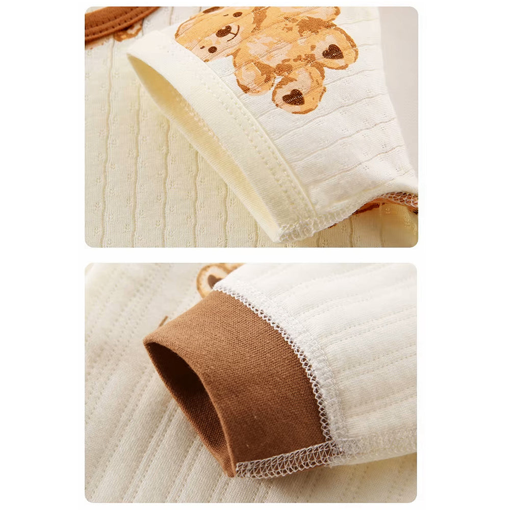 21 pcs Brown Cream Lovely Bear Newborn Baby Girl/ Boy Gift Box, all season wear Hamper, (0 - 12 months) - Little Surprise Box