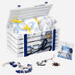 21 pcs Nautical Wooden Treasure Chest Gift hamper for a newborn baby, Giftset for a baby, 0-12 months - Little Surprise Box