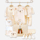 21pcs Woodland Bear Totebag Hamper for Newborn Baby Boy / Baby Girl, Giftset for Baby, All Season wear, 0-12 months -