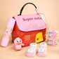 22pcs Super cute Black Pink Home Newborn Hamper /Gift Box for Baby, 0-6 months - Little Surprise Box