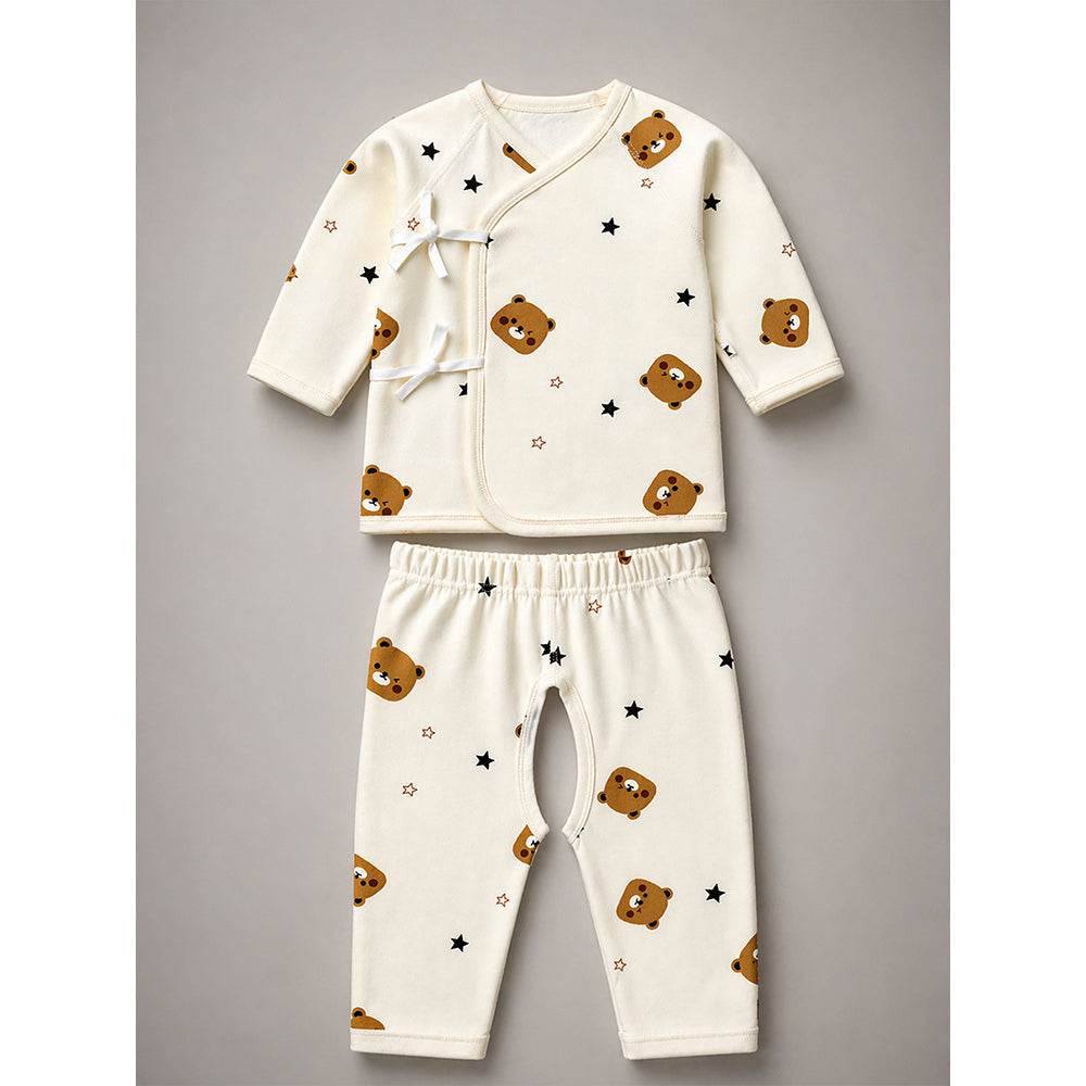 22 pcs small Bear Hamper for Newborn Baby Boy/ Baby Girl, All season wear hamper with Giraffe travel Suitcase, 0-12 months