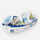 23 pcs Nautical Big Wooden Boat, Gift hamper for a newborn baby, Giftset for a baby, 0-12 months - Little Surprise Box
