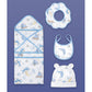 23 pcs Nautical Big Wooden Boat, Gift hamper for a newborn baby, Giftset for a baby, 0-12 months - Little Surprise Box