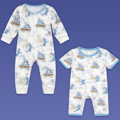 23 pcs Nautical Big Wooden Boat, Gift hamper for a newborn baby, Giftset for a baby, 0-12 months - Little Surprise Box