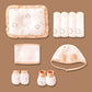 23pcs Envelope Bear Totebag Hamper for Newborn Baby Boy / Baby Girl, Giftset for Baby, All Season wear, 0-12 months -