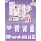 23pcs Purple Bow Newborn Baby Girl Gift Box, All Season Wear Hamper with Suitcase, (0-12 months) - Little Surprise Box