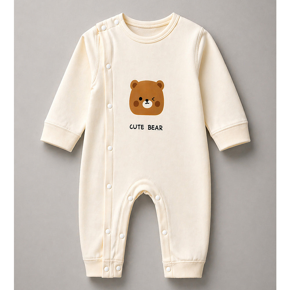 25 pcs Beige Bear Hamper for Newborn Boy/Girl, All Season wear hamper with luxury designed blue storage cane basket 0-12