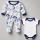 25 pcs, Twin Boy & Girl White cane basket themed Newborn Baby Boy, All Season wear,Gift Hamper set, 0-6 months - Little