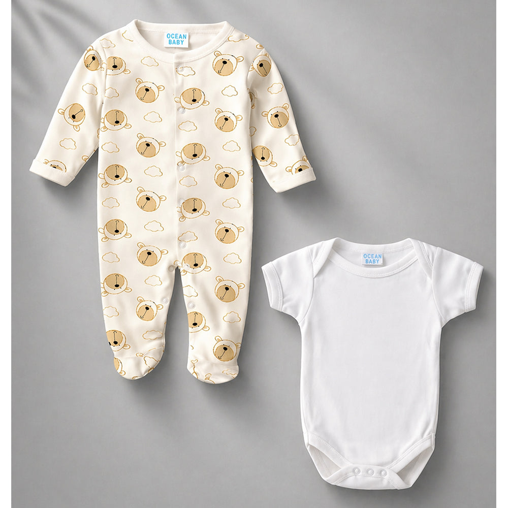 25 pcs, Twin Boys White cane basket themed Newborn Baby Boy, All Season wear,Gift Hamper set, 0-6 months - Little Surprise