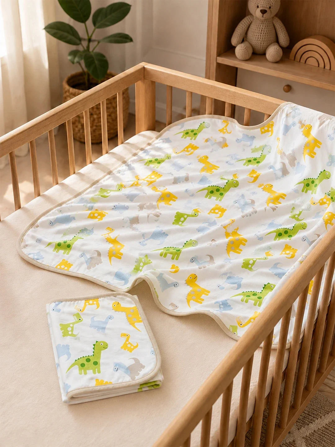 9 Pcs Beige Animal Print Newborn Baby Gift Hamper (0-6 Months)