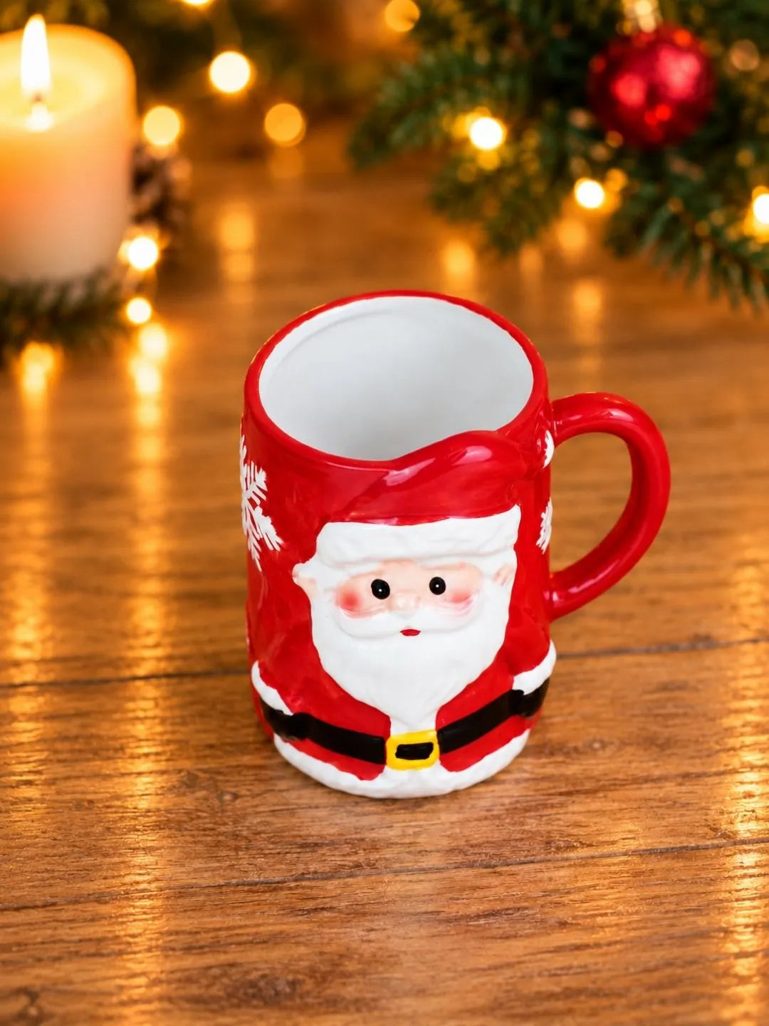 Classic 3D Santa with Sack Ceramic Hot Chocolate and Coffee Christmas Mug