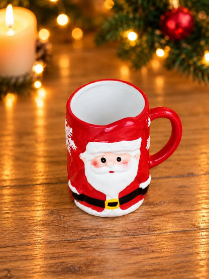 Classic 3D Santa with Sack Ceramic Hot Chocolate and Coffee Christmas Mug