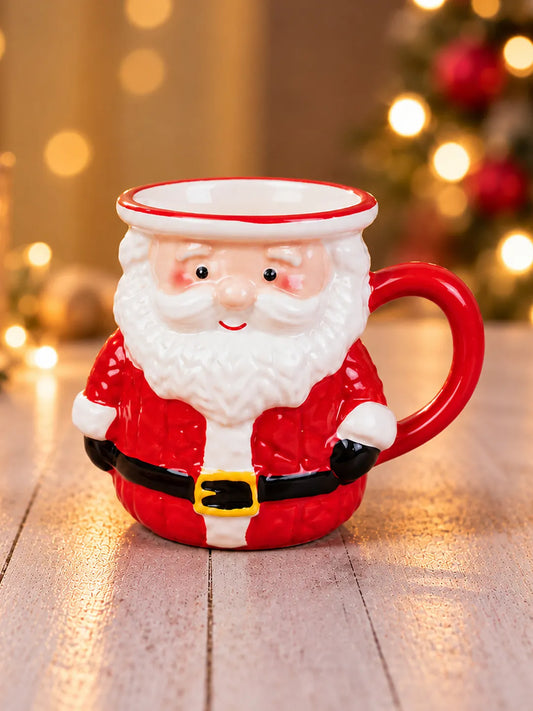 Santa Body Shaped Ceramic Hot Chocolate and Coffee Christmas Mug