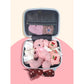 18 pcs Baby Pink Teddy Birthday Gift Hamper set for Baby Girl with travelling Suitcase, - Little Surprise Box
